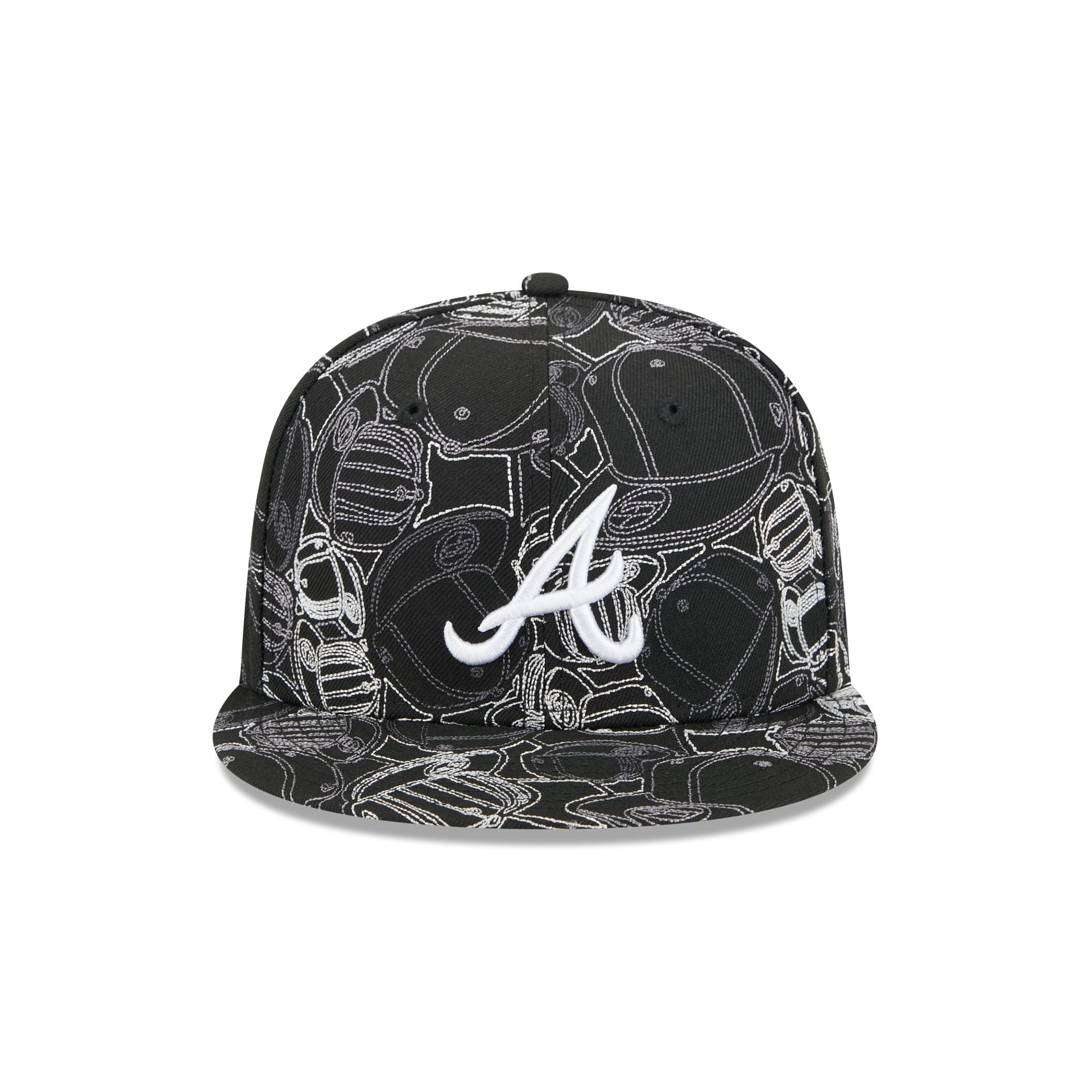 Atlanta Braves Cap Scramble 59FIFTY Fitted Hat