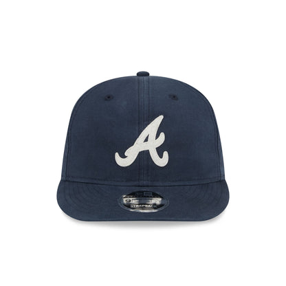 Atlanta Braves Canvas Felt Retro Crown 9FIFTY Strapback Hat
