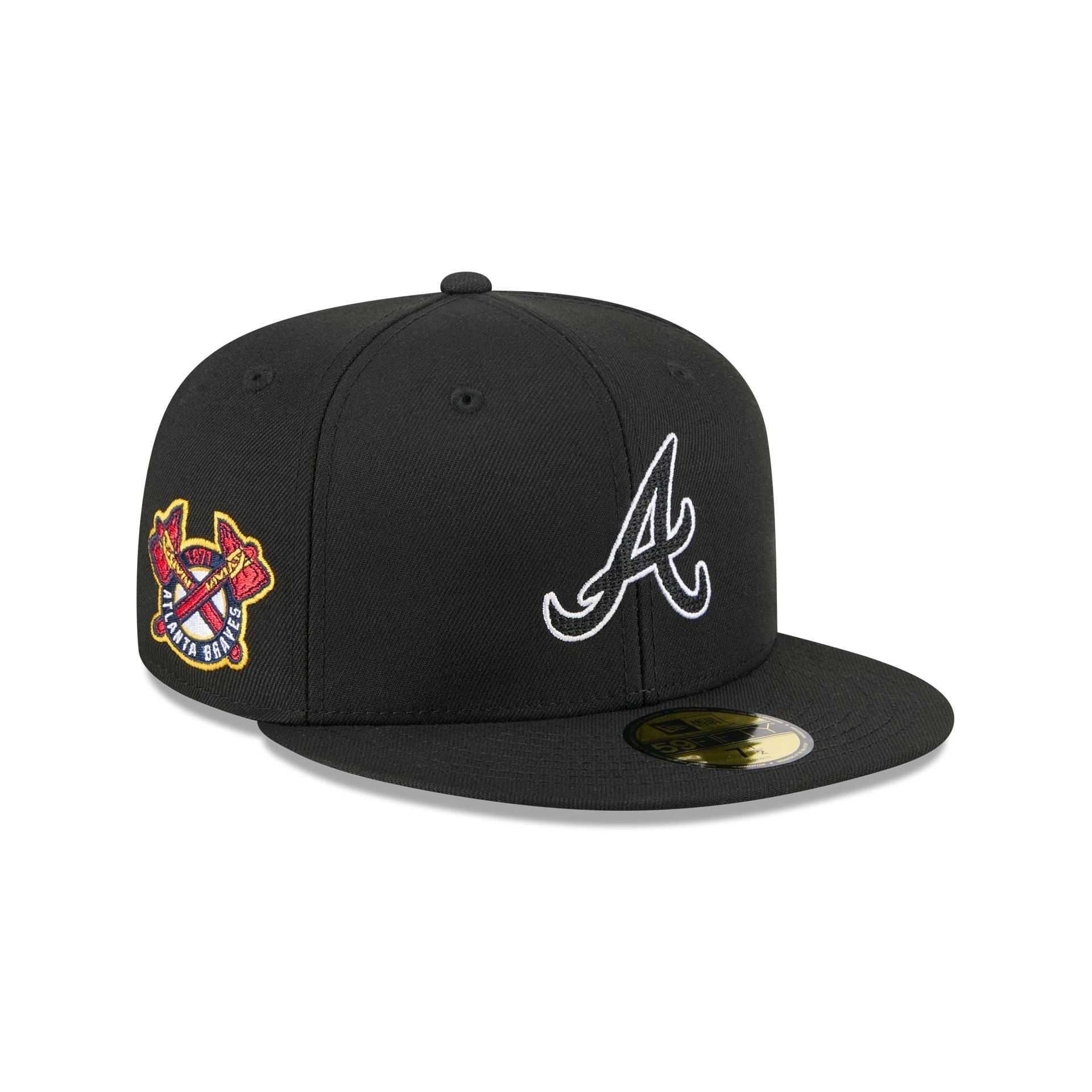 Alpha Industries x Atlanta Braves Black 59FIFTY Fitted Hat