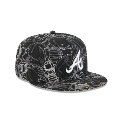 Atlanta Braves Cap Scramble 59FIFTY Fitted Hat